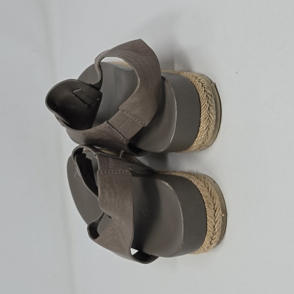 Vince Flint Platform Spadrilles Sandals Grey Size 6 - Picture 4 of 6